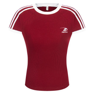 Short Slim Fit Striped T-Shirt | Casual Sporty Slimming 5