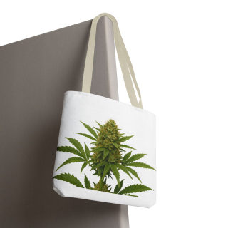Cannabis Bud Illustration Tote | Botanical Cannabis Plant Tote 111