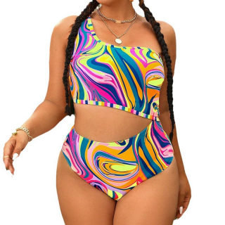 Plus Size bikini set (off-shoulder) 5