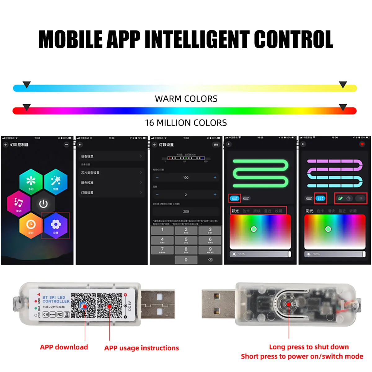 10-in-1 Car LED Acrylic Ambient Light Strip | RGB App/Remote Control 4