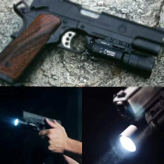 Tactical Weapon Light for 20mm Rail, Metal, with Strobe 5