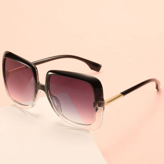 Square-Frame Trendy Gradient Sunglasses 6