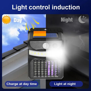 LED Solar Mosquito Killer Wall Lamp | Garden Sensor Light 2