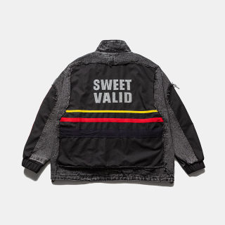 High-Quality Heavyweight Washed Patchwork Denim Jacket 2