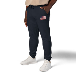 American flag embroidered sweatpants 61