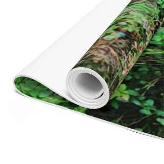 Dog in the Forest Foam Yoga Mat | Dog Resting Among Lingonberry Bushes 3