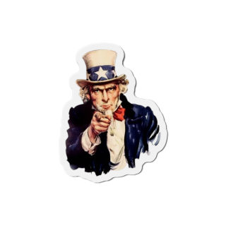 Uncle Sam Pointing Die-Cut Magnet | Patriotic Americana Refrigerator Magnet 5