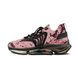 Pink Digital Camo Men's Mesh Sneakers | Athletic Running Shoes 11