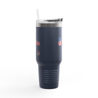 'Merica Peace Hand travel mug, 40oz insulated tumbler 8