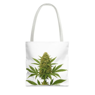 Cannabis Bud Illustration Tote | Botanical Cannabis Plant Tote 7