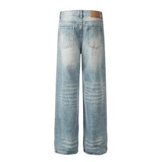 Washed Denim Jeans 2