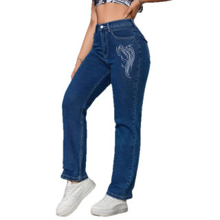 Washed Pocket Elastic Slim Fit Long Pants 4