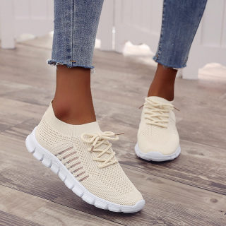 Women's Mesh Lace-Up Sports Shoes, Roomier Fit 2