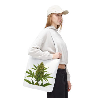 Cannabis Bud Illustration Tote | Botanical Cannabis Plant Tote 68