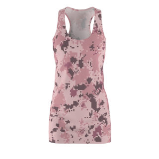 Pink Digital Camo Racerback Dress | All-Over Print