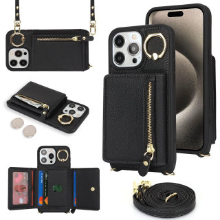 Phone case — multifunctional zip wallet case, fits iPhone 17 and 14 Pro 6