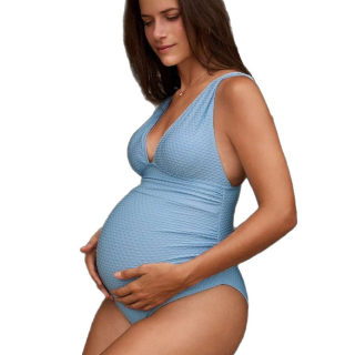 Maternity Solid Color bikini set 5