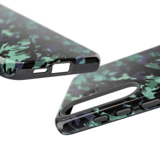 Teal Black Abstract Camo Phone Case 160