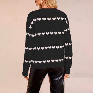 Women's Love Pullover Knit Sweater | Loose Fit 3
