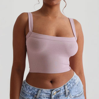 Y2K Yoga Style Off-Shoulder Sports Tank Top 6
