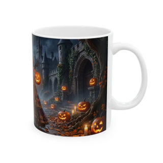 Victorian Pumpkin Lady Mug | Halloween Jack-o'-Lantern Ceramic Mug 7
