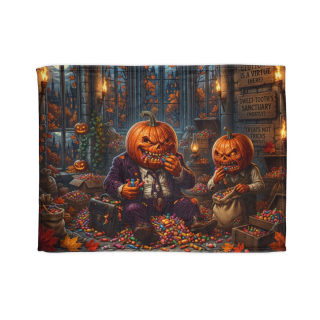 Jack-o'-Lantern Candy Feast Blanket 4