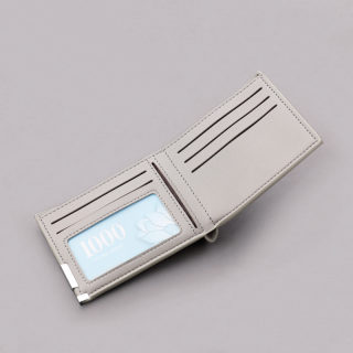 Men's Grey Ultra-Thin Short Wallet 6
