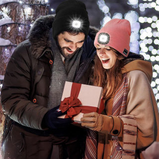 Warm LED Beanie with Bluetooth Speaker, USB Rechargeable 6