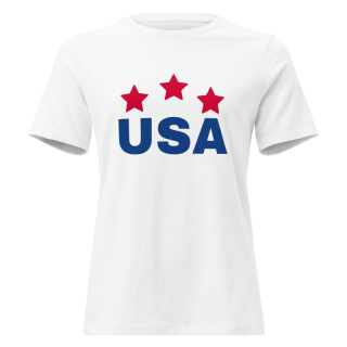 Women's Relaxed T-Shirt «USA»