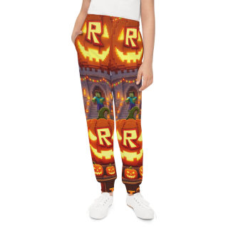 Halloween Pumpkin Village Kids Joggers 6