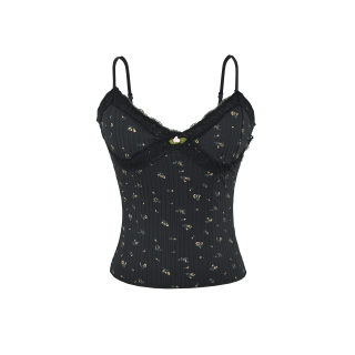 V-Neck Floral Lace Camisole | Summer Ruffled Bodycon Top 5
