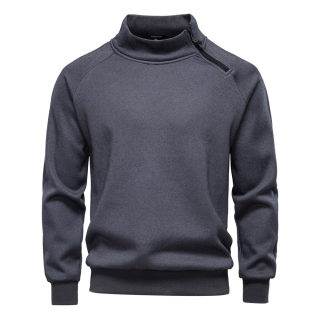 Slant Zip Stand-Up Collar Men's Track Top 6
