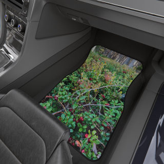 Forest berry groundcover car mats | front floor mats (set of 2) 6