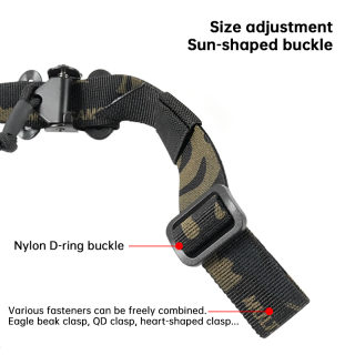 Tactical gear — QD quick-detach rifle sling, 2-point adjustable airgun strap, Cordura 5