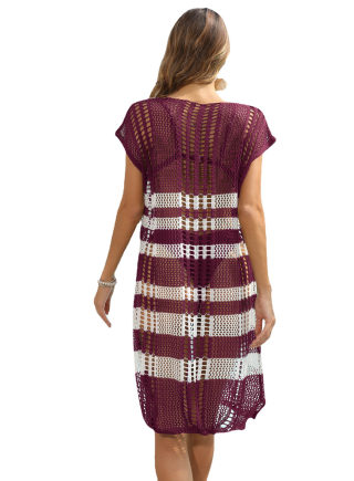 Striped beach cover-up 5