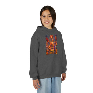 Spooky Pumpkin Patch Trick or Treat Kids Hoodie 42