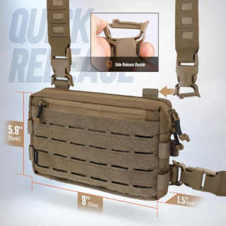 1000D Tactical Airsoft Bag | Molle Vest & Chest Bag Camping Pack