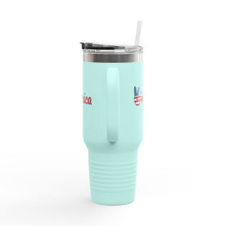 'Merica Peace Hand travel mug, 40oz insulated tumbler 25