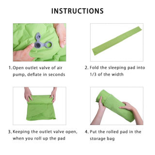 Waterproof Inflatable Air Mattress | Camping Sleeping Pad for Hiking 4