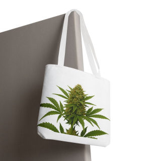 Cannabis Bud Illustration Tote | Botanical Cannabis Plant Tote 108