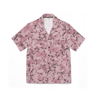 Pink Digital Camouflage Hawaiian Shirt | Camp Shirt, All-Over Print