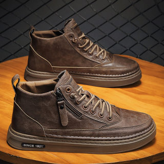 Men's Martin-Style High-Top Boots | Black Work & Casual Boots