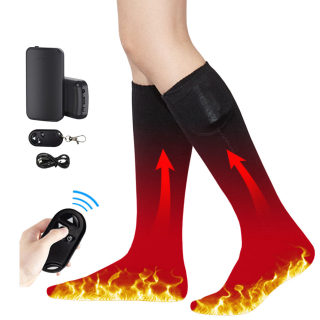 Remote-Control USB-Rechargeable Heated Socks, Unisex 2