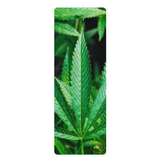 Marijuana leaf rubber yoga mat, non-slip