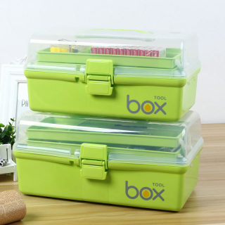 Art Student Painting Box | Three-Layer Folding Storage Toolbox 4