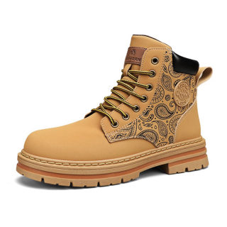 Men's High-Top Martin Boots | Autumn/Winter Retro Frosted Workwear Boots 5