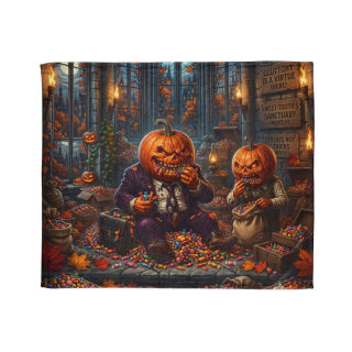 Jack-o'-Lantern Candy Feast Blanket 2