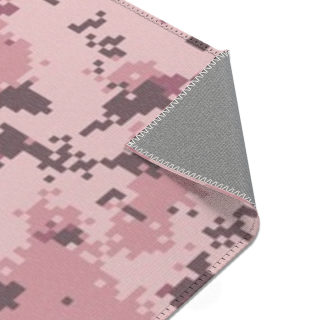 Pink Digital Camo Area Rug 9