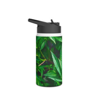 Marijuana Cannabis Leaf Water Bottle | Stainless Steel Bottle 3