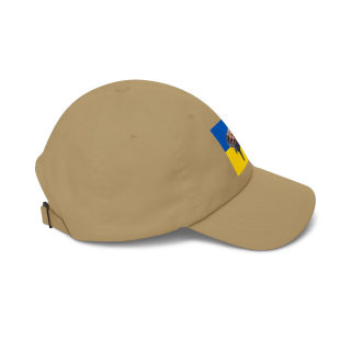 Grill Skewers on Blue Yellow Flag Dad Cap | BBQ Ukraine Baseball Hat 36